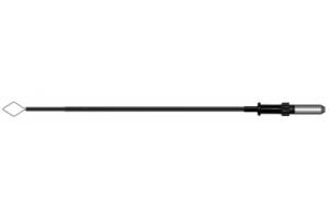 Электрод-петля ромб 7x10x0.3мм удлиненный стержень, штекер 4мм моно